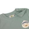 Grijsgroene t-shirt met eend - T-shirt jersey duck granite green  (stapelkorting)